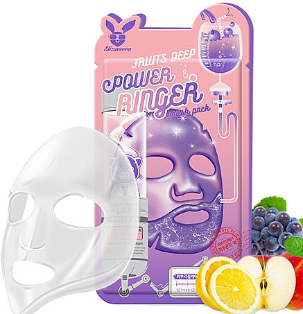 Maseczka do twarzy Owocowa - Elizavecca Face Care Fruits Deep Power Ringer Mask Pack — Zdjęcie N3