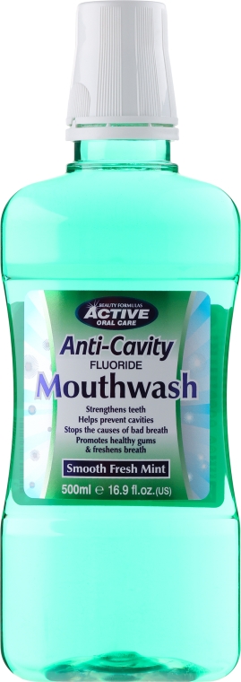 Płyn do płukania jamy ustnej - Beauty Formulas Active Oral Care Anti-Cavity Mouthwash — Zdjęcie N1