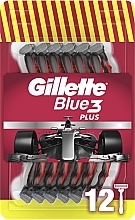 Kup Zestaw jednorazowych maszyn do golenia, 12 sztuk - Gillette Blue 3 Plus 