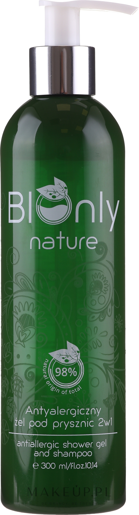 Antyalergiczny żel pod prysznic 2 w 1 - BIOnly Nature — Zdjęcie 300 ml