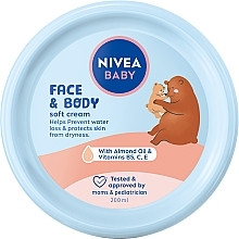 Krem Pielęgnacyjny do twarzy i ciała - Nivea Baby Care Cream — Zdjęcie N1