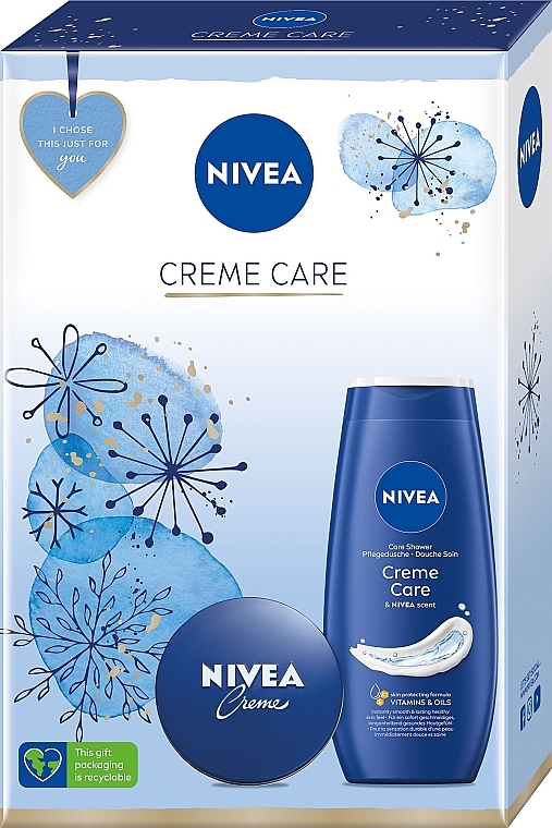 Zestaw - Nivea Creme Care (sh/gel/250ml + cream/75ml) — Zdjęcie N1