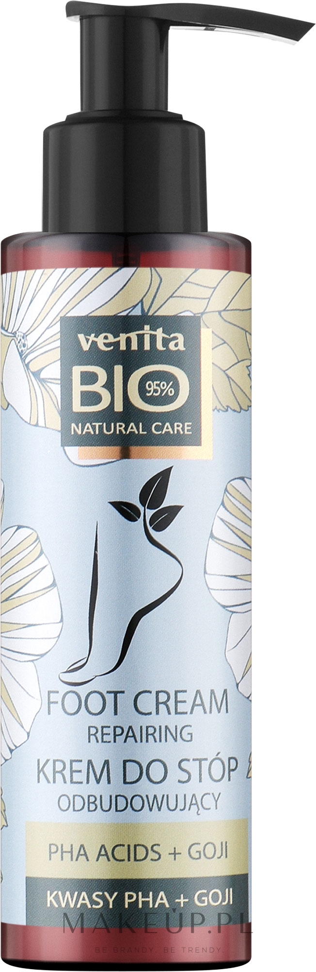 Krem do stóp z owocami goji - Venita Bio Natural Care Repairing Foot Cream — Zdjęcie 100 ml
