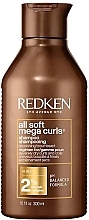 Szampon odżywiający bardzo suche, puszące się włosy - Redken All Soft Mega Curl Shampoo — Zdjęcie N1