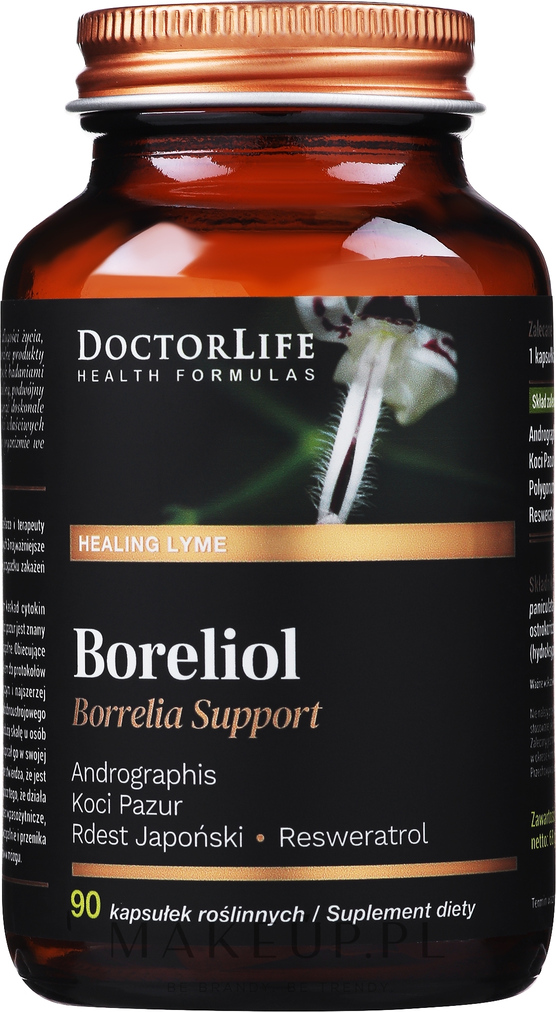 Boreliol suplement diety w kapsułkach, 90 szt. - Doctor Life Boreliol — Zdjęcie 90 szt.