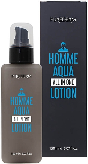 Uniwersalny balsam do twarzy 6 w 1 dla mężczyzn - Purederm Homme Aqua All-In-One Lotion — Zdjęcie N1