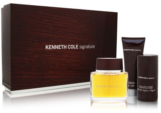 Kenneth Cole Signature - Zestaw (edt/100ml + deo stick/75ml + ash/b/100ml) — Zdjęcie N1