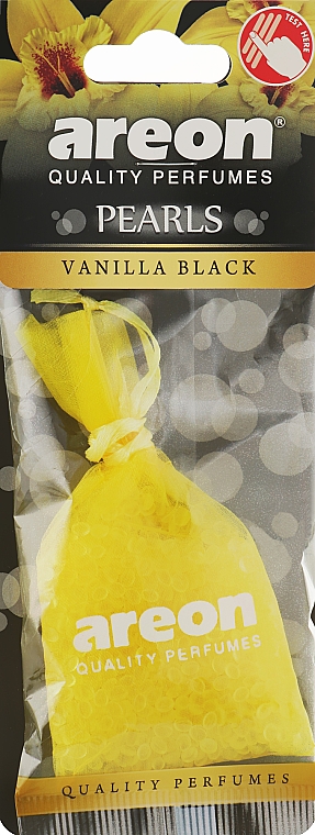 Zapach do samochodu w woreczku Wanilia - Areon Pearls Vanilla Black — Zdjęcie N1