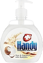 Mydło w płynie z mlekiem i kokosem - Clovin Clovin Handy Milk & Coconut Antibacterial Liquid Soap — Zdjęcie N1