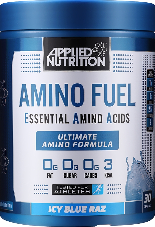 Aminokwasy w proszku dla sportowców - Applied Nutrition Amino Fuel Icy Blue Raz — Zdjęcie N1