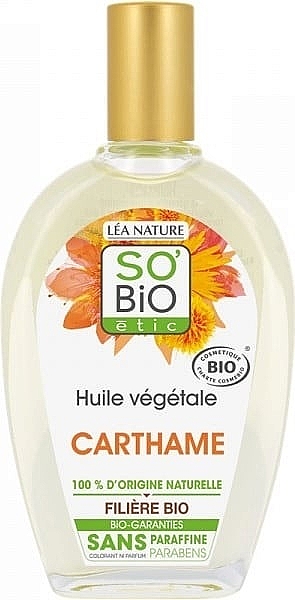 Olejek do włosów Krokosz barwierski - So'Bio Etic Organic Safflower Oil — Zdjęcie N1