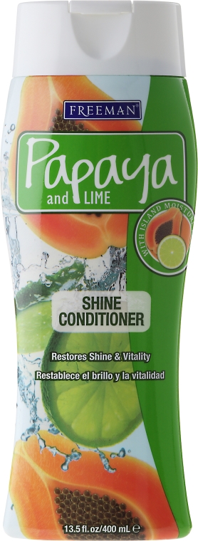 Nabłyszczająca odżywka do włosów - Freeman Papaya And Lime Shine Conditioner — фото N1