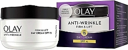 Kup PRZECENA! Ujędrniający krem ​​przeciwzmarszczkowy do twarzy na dzień - Olay Anti-Wrinkle Firm & Lift Day Cream *