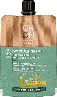 Nawilżająca maseczka do twarzy Miód i olej konopny - GRN Essential Elements Honey & Hemp Cream Mask — Zdjęcie N1