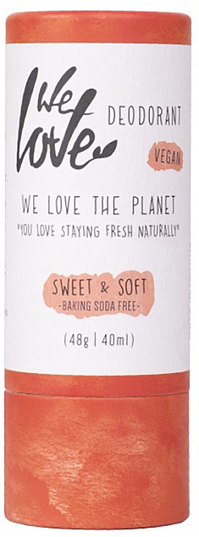 Dezodorant w sztyfcie - We Love The Planet Sweet & Soft Deodorant — Zdjęcie N1