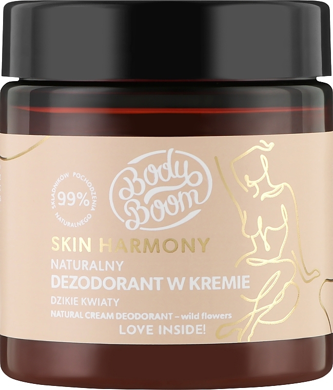 Naturalny dezodorant w kremie Dzikie kwiaty - BodyBoom Skin Harmony Natural Cream Deodorant — Zdjęcie N1