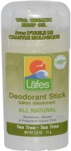 Kup Naturalny organiczny dezodorant w sztyfcie bazie oleju konopnego Drzewo herbaciane - Lafe's Natural Body Care Organic Deodorant Stick Tea Tree