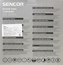 Elektryczna szczoteczka do zębów, szara, SOC 2200SL - Sencor — Zdjęcie N9