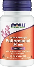 Polikosanol z trzciny cukrowej w kapsułkach - Now Foods Double Strength Policosanol — Zdjęcie N1