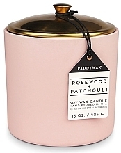 Kup Świeca zapachowa Drzewo różane i paczula, 3 knoty - Paddywax Hygge Ceramic Candle Blush Rosewood & Patchouli