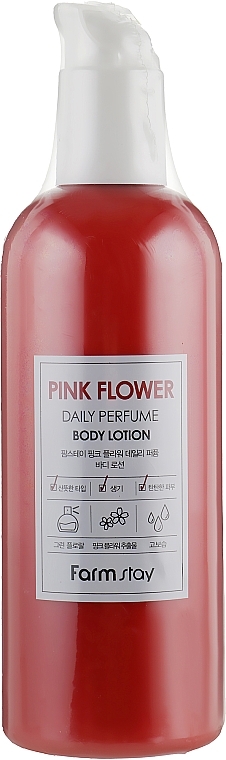 Perfumowany balsam do ciała z ekstraktem z kwiatu róży - FarmStay Pink Flower Daily Perfume Body Lotion — Zdjęcie N3