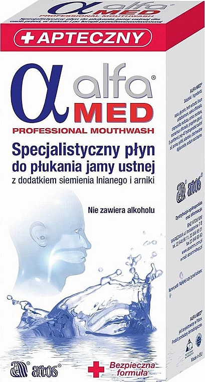 Specjalistyczna płukanka dla pacjentów przed, w trakcie i po chemioterapii - Alfa Med Professional Mouthwash — Zdjęcie N1