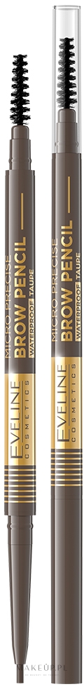 Ultraprecyzyjna kredka do do brwi - Eveline Cosmetics Brow Pencil — Zdjęcie 01 - Taupe