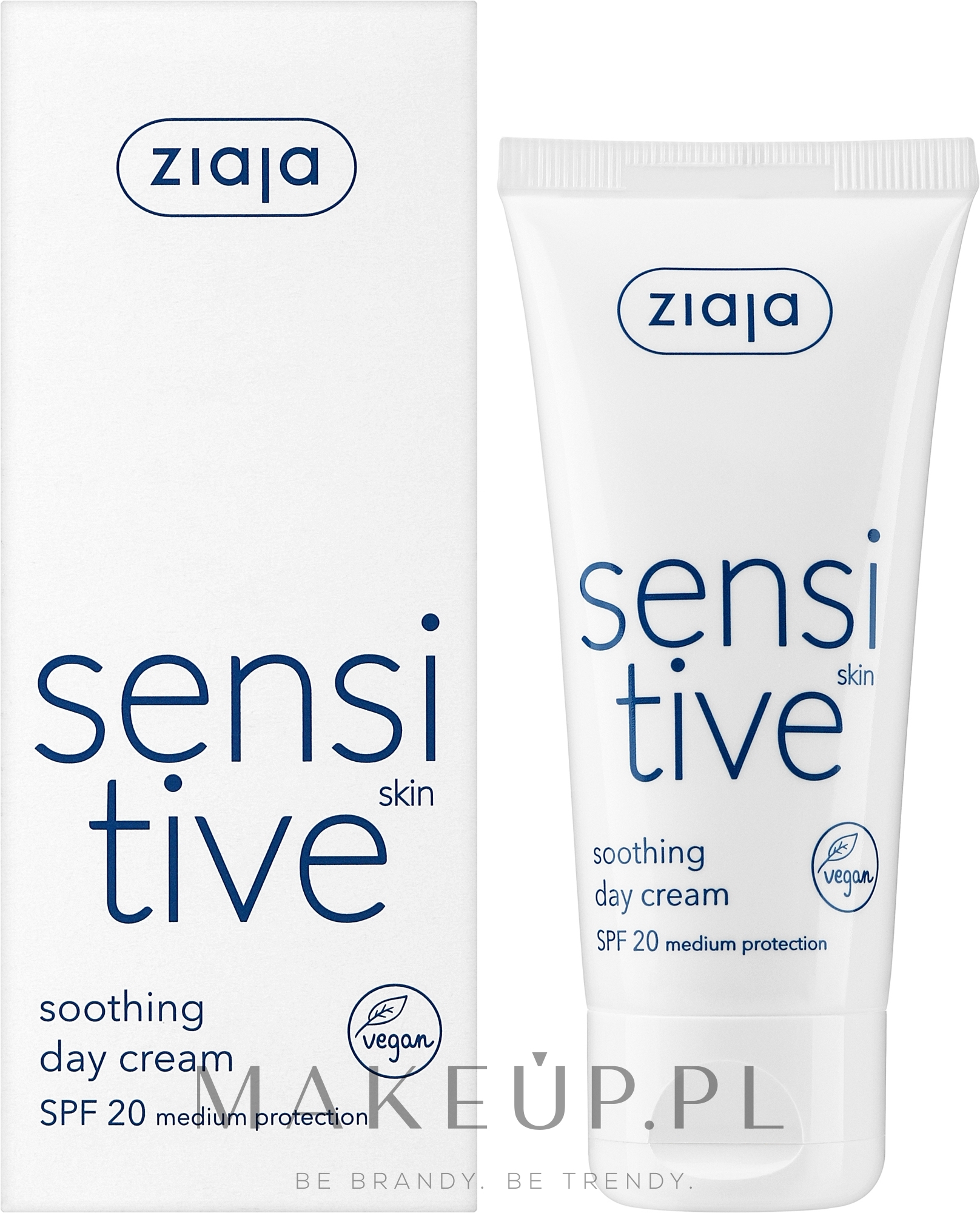 Łagodzący krem do twarzy na dzień - Ziaja Sensitive Skin Soothing Day Cream — Zdjęcie 50 ml