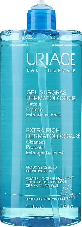 PRZECENA! Dermatologiczny żel do mycia twarzy i ciała - Uriage Dermatological Cleanser Gentle Foaming Gel * — Zdjęcie N3