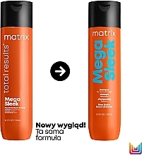 Wygładzający szampon z masłem shea - Matrix Total Results Mega Sleek Shampoo — Zdjęcie N2