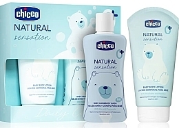 Zestaw - Chicco Natural Sensation Daily Care Set (gel/wash/200ml + b/lot/150ml) — Zdjęcie N1