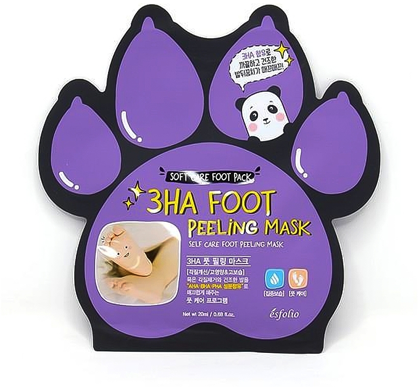 Maska peelingująca na stopy - Esfolio 3HA Foot Peeling Mask — Zdjęcie N1