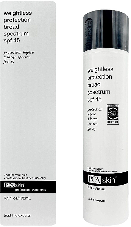 Lekki filtr przeciwsłoneczny SPF 45 do cery trądzikowej - PCA Skin Weightless Protection Broad Spectrum SPF 45 — Zdjęcie N3