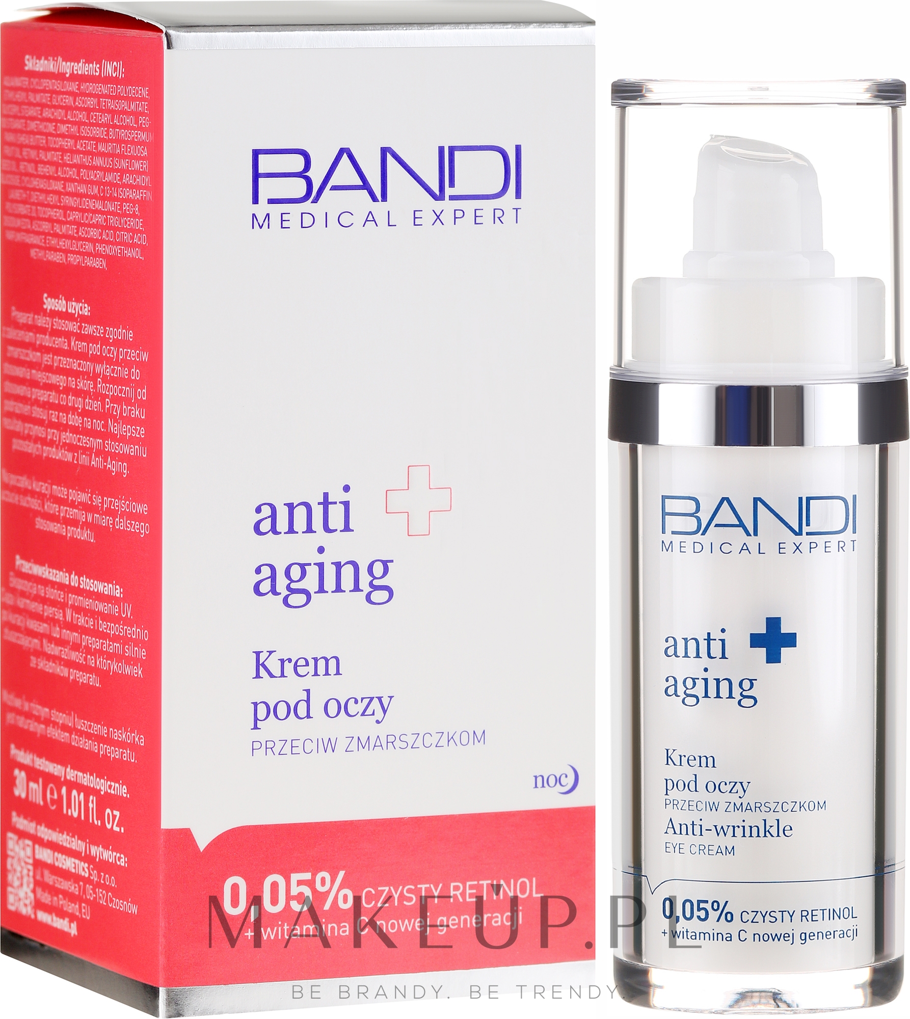 Przeciwzmarszczkowy krem pod oczy z retinolem - Bandi Medical Expert Anti Aging — Zdjęcie 30 ml