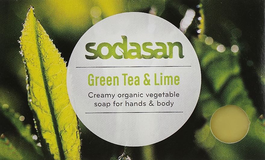 Ekologiczne mydło do rąk i ciała Zielona herbata i limonka - Sodasan — Zdjęcie N1