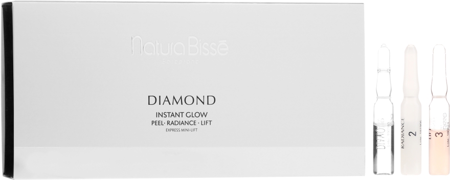 Kuracja w ampułkach wyzwalająca blask skóry - Natura Bissé Diamond Instant Glow Express Mini-Lift — Zdjęcie N1