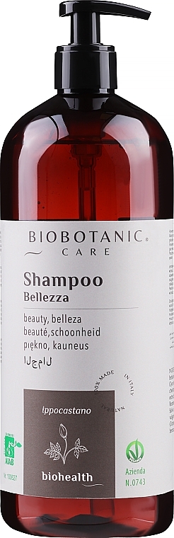 Przeciwstarzeniowy szampon do włosów - BioBotanic BioHealth Beauty Hair Skin Shampoo — Zdjęcie N1