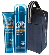 Zestaw - Avon Care Men Essentials Set (balm/100ml + shave/gel/200ml + bag) — Zdjęcie N1