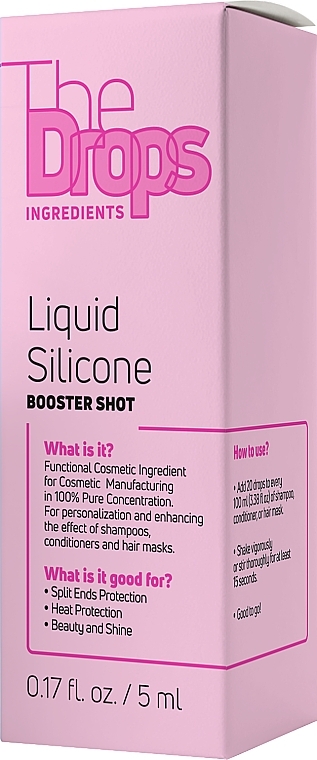 Kompleks na włosy - Pharma Group Laboratories The Drops Liquid Silicone Booster Shot — Zdjęcie N2