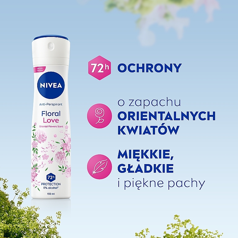 Antyperspirant w sprayu - NIVEA Anti-Perspirant Floral Love Limited Edition — Zdjęcie N3