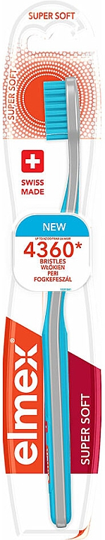 Szczoteczka do zębów, super miękka, niebieska - Elmex Super Soft Toothbrush — Zdjęcie N1