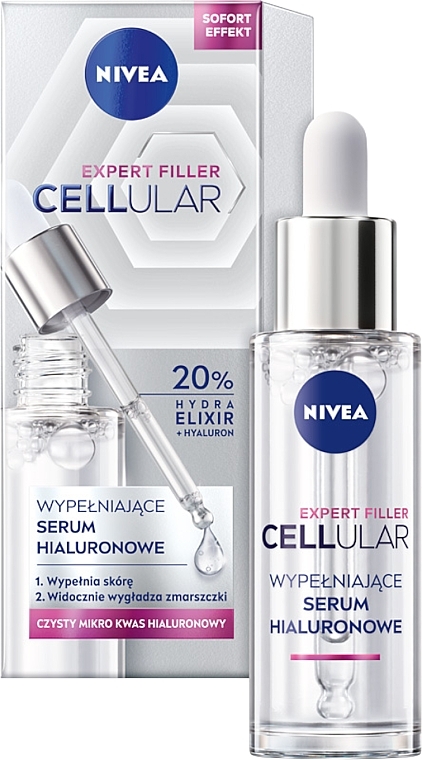 Krem na dzień i serum - NIVEA Duopack CELLULAR EXPERT FILLER( f/cr/50 ml + f/ser/30 ml) — Zdjęcie N3