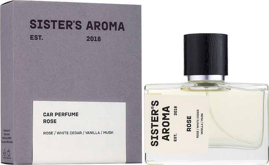 Odświeżacz powietrza do samochodu - Sister's Aroma Car Perfume Rose