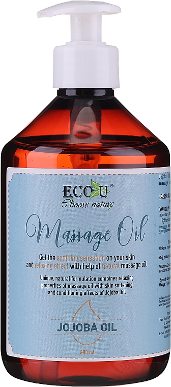 Olejek do masażu z olejem jojoba - Eco U