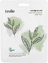 Maseczka do twarzy z ampułką z ekstraktem z zielonej herbaty - Eco Be Green Tea Ampoule Mask Pack — Zdjęcie N1
