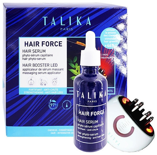 Zestaw wzmacniający włosy - Hair Growth Hair Force Kit (h/ser/50ml + accessories/1pcs) — Zdjęcie N1