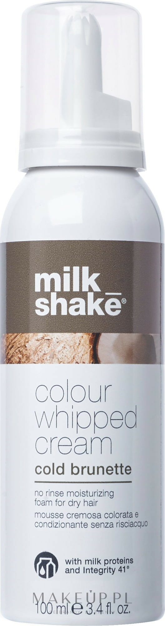 Tonująca pianka do włosów suchych - Milk_shake Colour Whipped Cream — Zdjęcie Cold Brunette