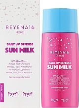Mleczko do twarzy z filtrem przeciwsłonecznym SPF 50+ - Reyena16 Daily UV Defense Sun Milk SPF 50+ / PA++++  — Zdjęcie N2