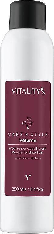 Pianka zwiększająca objętość do włosów grubych - Vitality's C&S Volume Mousse For Thick Hair — Zdjęcie N1