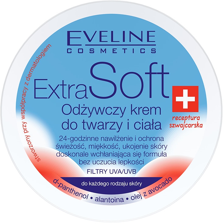 Odżywczy krem do twarzy i ciała - Eveline Cosmetics Extra Soft